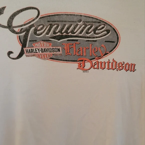 🤍 Harley-Davidson Women’s Off-White Long Sleeve Tee – Classic & Comfortable - Picture 2 of 4